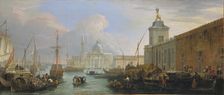 The Bacino, Venice, with the Dogana and a Distant View of the Isola di San Giorgio, ca. 1709. Creator: Luca Carlevarijs