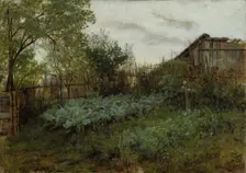 The Back Garden, between 1850 and 1860. Creator: Adolph Menzel