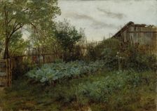 The Back Garden, between 1850 and 1860. Creator: Adolph Menzel