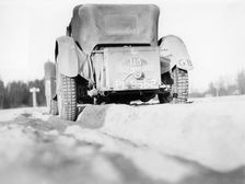 The back of an Invicta 4.5 litre S Type, Monte Carlo Rally, 1933