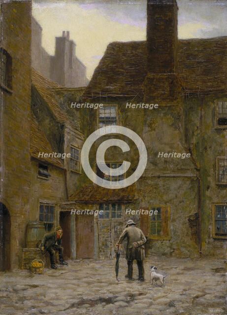 'The Back Yard of the Queen's Head Inn, Southwark', 1884. Artist: Philip Norman