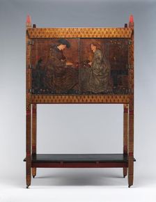 The Backgammon Players, 1861. Creator: Philip Webb