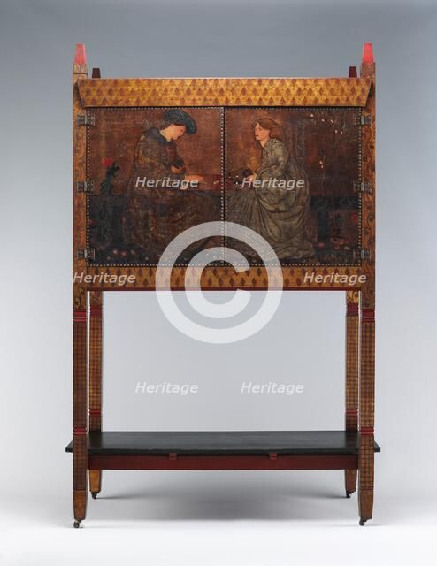 The Backgammon Players, 1861. Creator: Philip Webb.