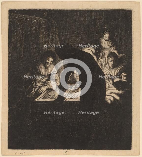 The Backgammon Players, c. 1630. Creator: Jan Georg van Vliet.