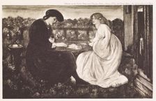 The Backgammon Players, c1861, (1900). Creator: Unknown