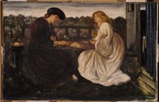 The Backgammon Players, mid-late 19th century. Creator: Sir Edward Coley Burne-Jones