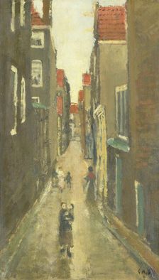 The Baanbrugsteeg looking from the Haarlemmerdijk towards the Vinkenstraat and the Brouwersgracht, c Creator: George Hendrik Breitner