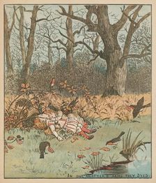 The Babes in the Wood c1878. Creator: Randolph Caldecott