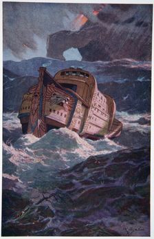 The Babylonian Deluge 1915. Creator: Ernest Wellcousins