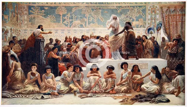'The Babylonian Marriage Market', 1915.  Creator: Ernest Wellcousins.
