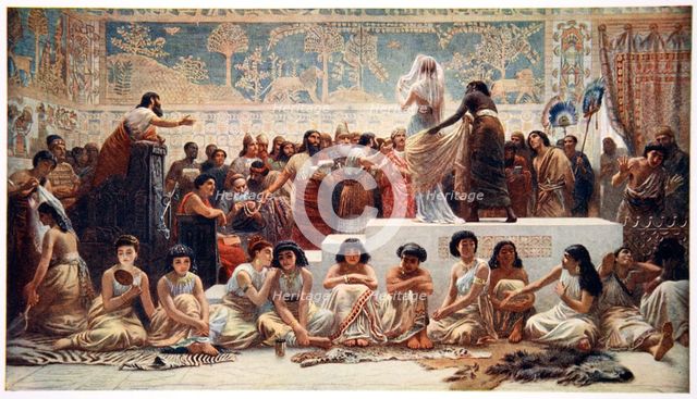 'The Babylonian Marriage Market', 1915.  Creator: Ernest Wellcousins.