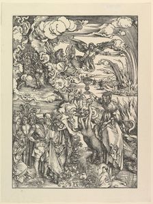 The Babylonian Whore, from The Apocalypse. Facsimile.n.d. Creator: Albrecht Durer