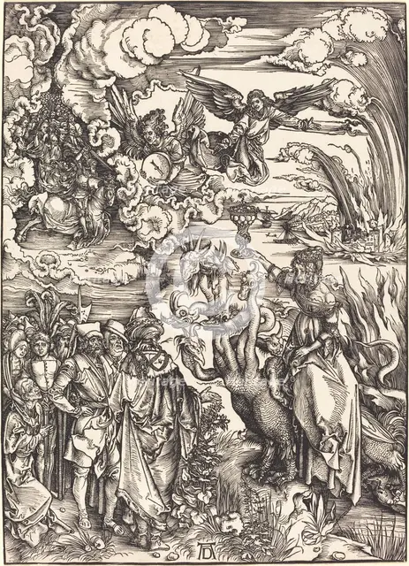 The Babylonian Whore, probably c. 1496/1498. Creator: Albrecht Durer.