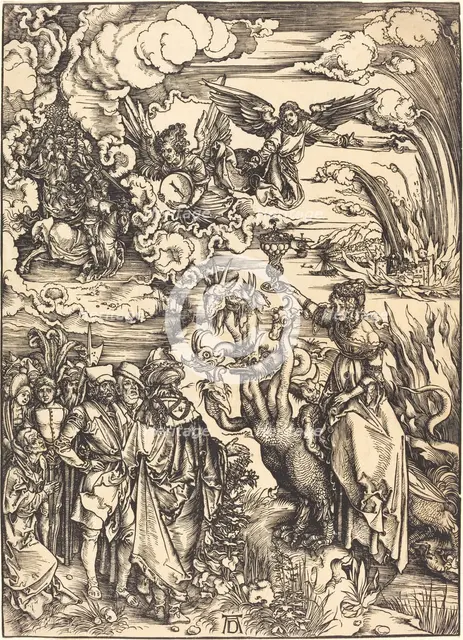 The Babylonian Whore, probably c. 1496/1498. Creator: Albrecht Durer.