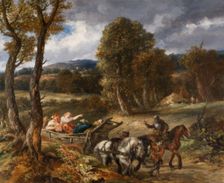 The Baggage Wagon, 1884. Creator: Sir John Gilbert