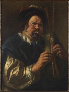 The bagpipe player, 1638-1640. Creator: Jordaens, Jacob (1593-1678)