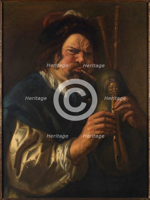The bagpipe player, 1638-1640. Creator: Jordaens, Jacob (1593-1678).