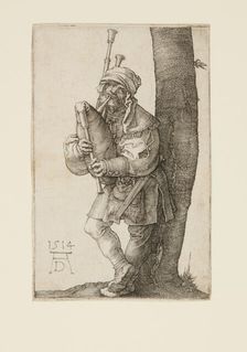 The Bagpiper, 1514. Creator: Albrecht Durer