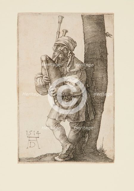 The Bagpiper, 1514. Creator: Albrecht Durer.
