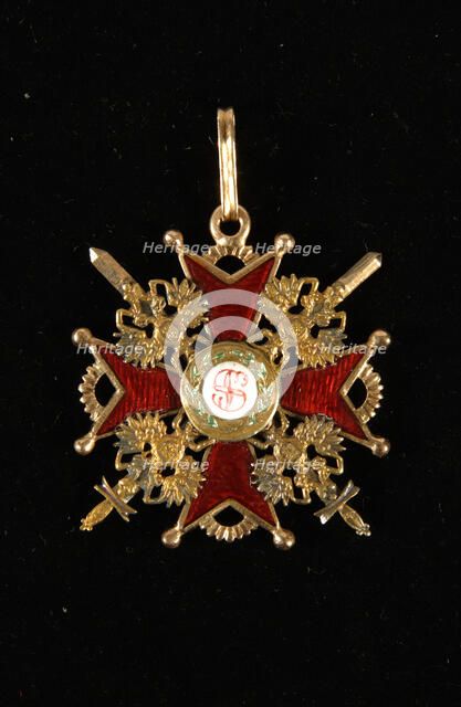 The Badge of the Order of Saint Stanislaus, Third Class. Artist: Orders, decorations and medals  