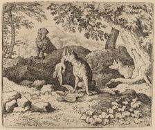 The Badger Goes to Warn Reynard, probably c. 1645/1656. Creator: Allart van Everdingen