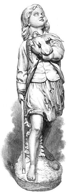 "The Baffled Hawk", by A. Munro, in the exhibition of the Royal Academy, 1868. Creator: Unknown