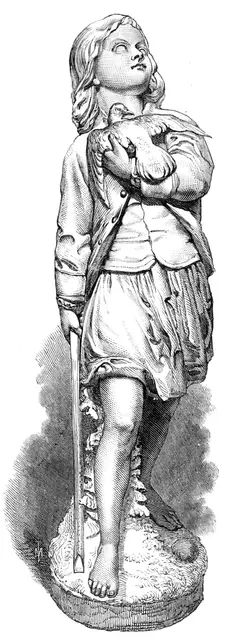 "The Baffled Hawk", by A. Munro, in the exhibition of the Royal Academy, 1868. Creator: Unknown.