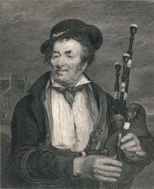 The Bag Piper, from a picture by David Wlkie, R.A. Creator: Augustus Fox