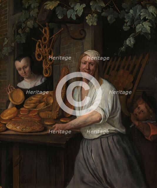 The Baker Arent Oostwaard and his Wife, Catharina Keizerswaard, 1658. Creator: Jan Steen.