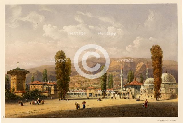 The Bakhchisaray Khan's Palace, 1856. Artist: Bossoli, Carlo (1815-1884)