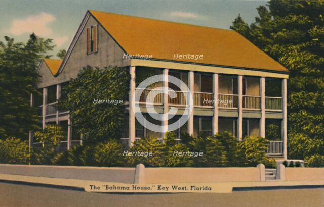 'The Bahama House, Key West, Florida', c1940s. Artist: Unknown.