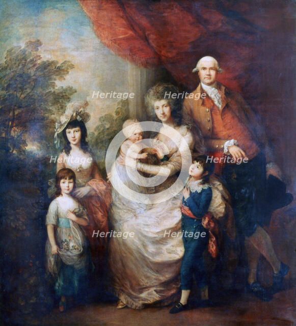 'The Baillie Family', c1784. Artist: Thomas Gainsborough