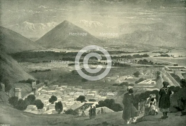 'The Bala Hissar and City of Kabul from the Upper Part of the Citadel', c1842, (1901). Creator: James Atkinson.