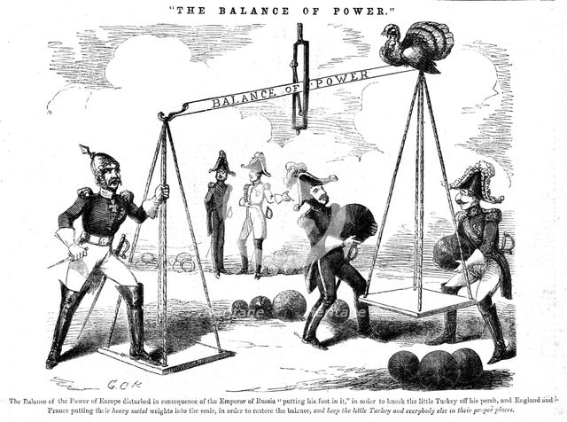 'The Balance of Power', 1854. Creator: George Cruikshank.