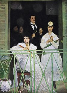 The Balcony 1868-1869.Artist: Edouard Manet