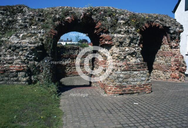 The Balkearne gate in Colchester, 1st century. Artist: Unknown