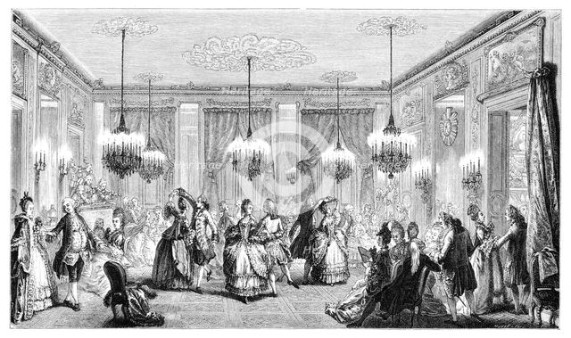 The Ball, (1885).Artist: Augustin de Saint-Aubin