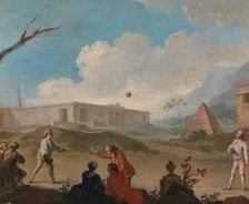 The Ball Game, c1779. Creator: Charles Joseph Flipart