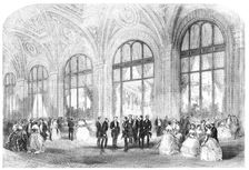 The Ball given by the Minister of the United States, at the Hotel du Louvre, Paris, 1856. Creator: Unknown