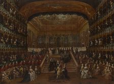 The Ball in honour of Count and Countess De Nord in Teatro San Benedetto, 22nd January 1782, 1782. Creator: Guardi, Francesco (1712-1793)