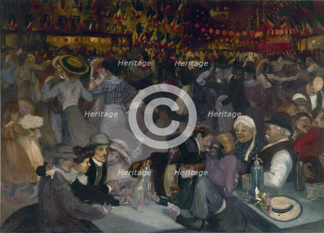 The Ball on the 14th of July. Artist: Steinlen, Théophile Alexandre (1859-1923)