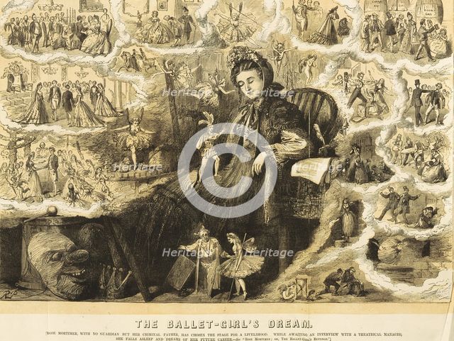 The Ballet-Girl's Dream, 1875.  Creator: Unknown.