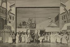 The ballet "Petrushka" by I. Stravinsky, 1920s. Creator: Barchan, Pavel (1876-1942)