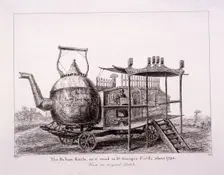 The Balloon Kettle, St George's Fields, Southwark, London, 1852. Artist: Anon