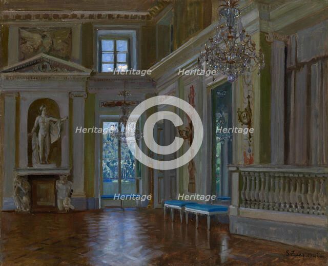 The Ballroom of the Lazienki Palace. Artist: Zhukovsky, Stanislav Yulianovich (1873-1944)