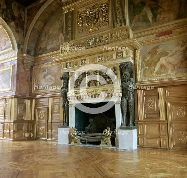 The ballroom at Fontainebleau, 16th century. Artist: Unknown