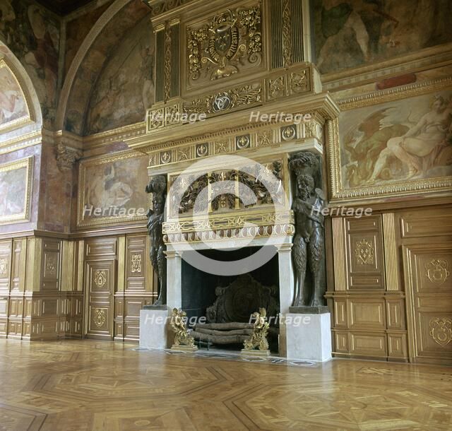 The ballroom at Fontainebleau, 16th century. Artist: Unknown