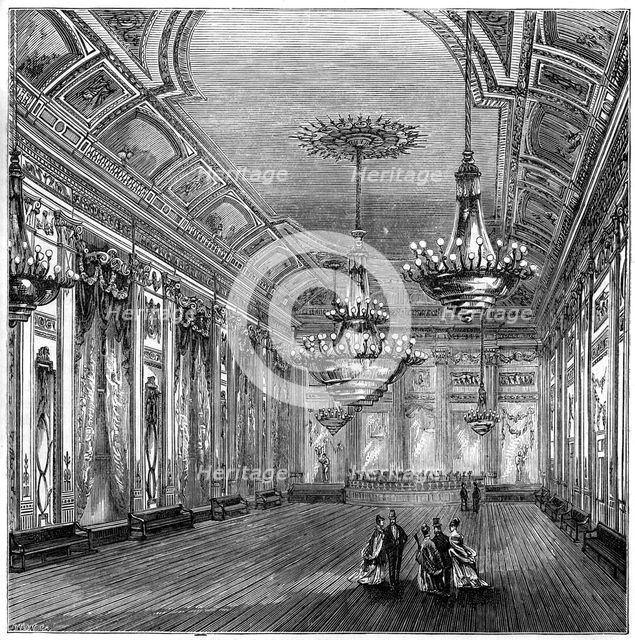 The ballroom at Willis's Rooms, London, 1891. Artist: Unknown