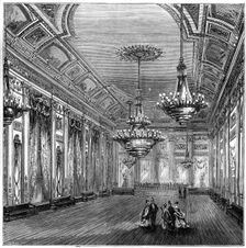 The ballroom at Willis's Rooms, London, 1891