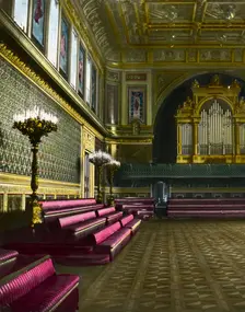 The ballroom, Buckingham Palace, London, late 19th or early 20th century